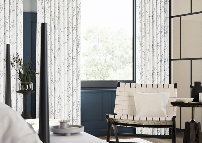 Laura Ashley Pussy Willow, Off White/Seaspray - Made to Measure Curtains - Image 5